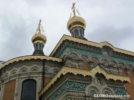 Postcard Russian Chapel (detail)