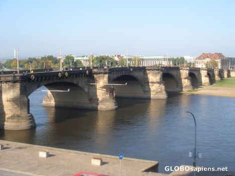 Postcard Elbe Bridge