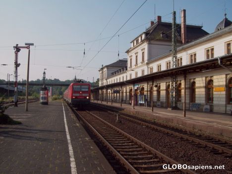Postcard Locomotive to Leipzig