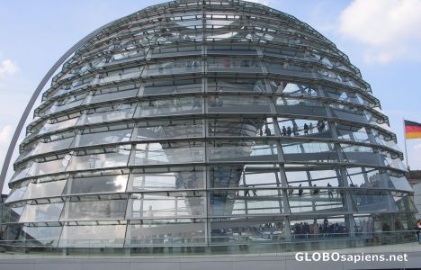 Postcard Berlin - Reichstag cupola -