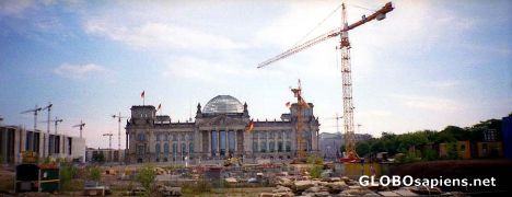 Postcard Rebuilding Berlin