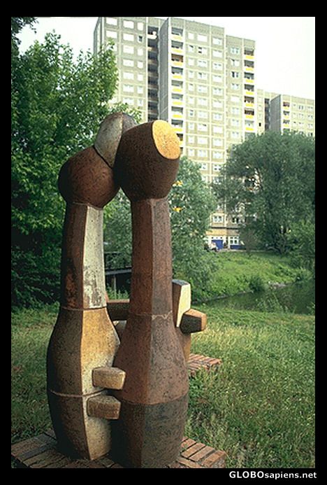 Postcard Modern Art in the park