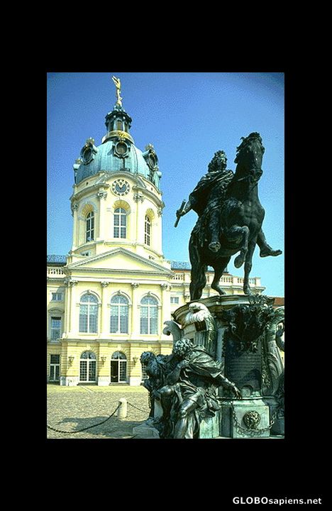 Postcard Of Statues and Baroque Buildings