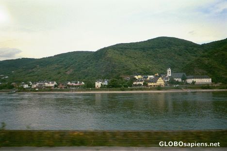 Postcard Lake of the Rheine Valley River