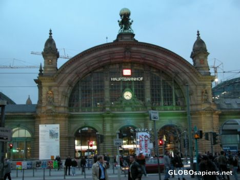 Postcard Hauptbahnhof train station.