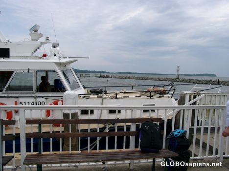 Postcard Rügen Island - Old Boat taking visitors to Vilm