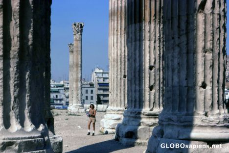 Postcard Roman Ruins in Athens
