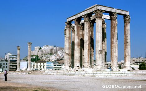 Postcard The Temple of Zeus Olympios
