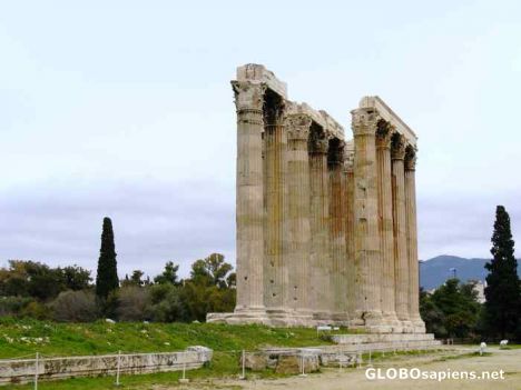 Postcard Temple of Olympian Zeus