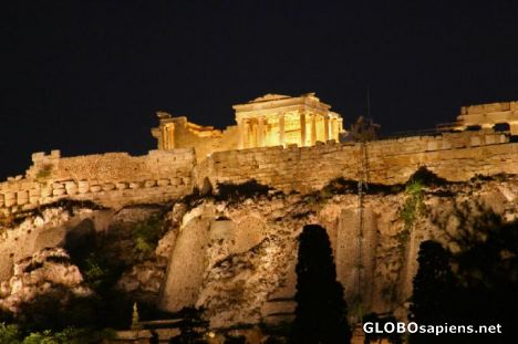 Postcard Night shot of the Acropolis