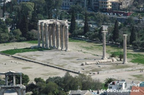 Postcard Temple of Zeus site