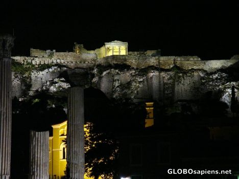 Postcard Acropolis at night
