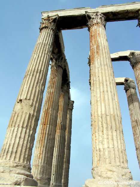 Postcard Details of the Temple of Zeus