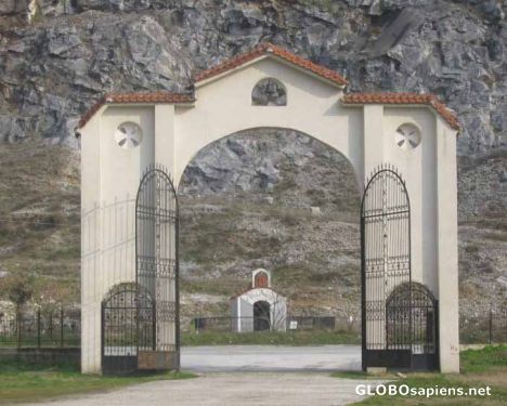 Postcard One monastery gate