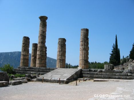 Postcard Apollon Temple