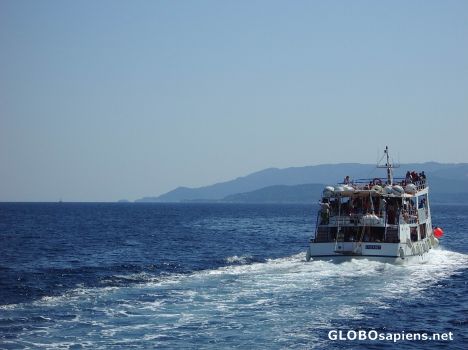 Postcard Sailing to Skiathos
