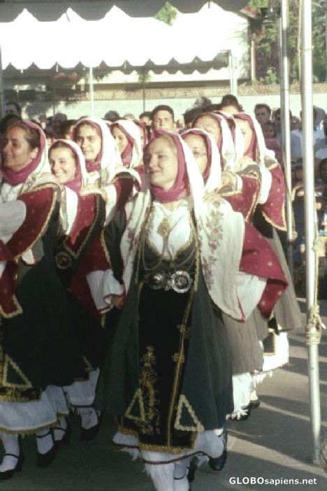 Postcard Almyros Dancers Performing