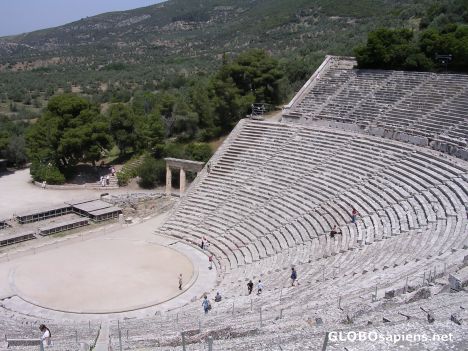Postcard The ancient theatre in Epidauros
