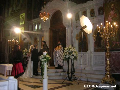 Postcard Orthodox wedding
