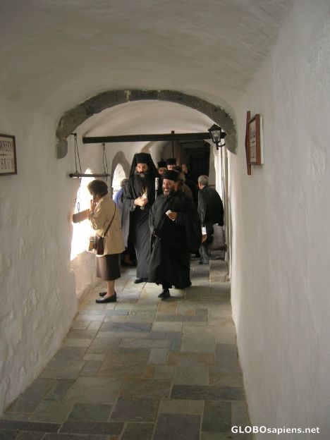 Postcard Monks in Saint John the Theologian