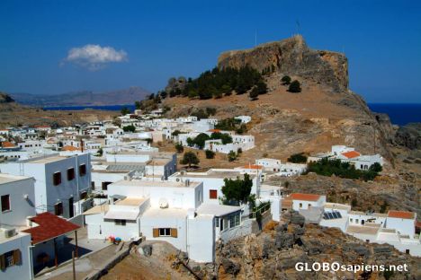 View of Lindos on Rhodes