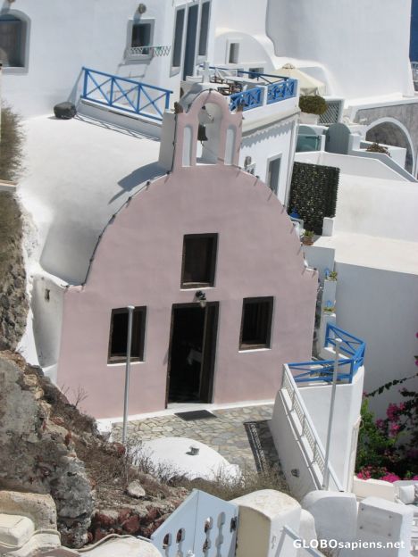 Postcard Pink Church