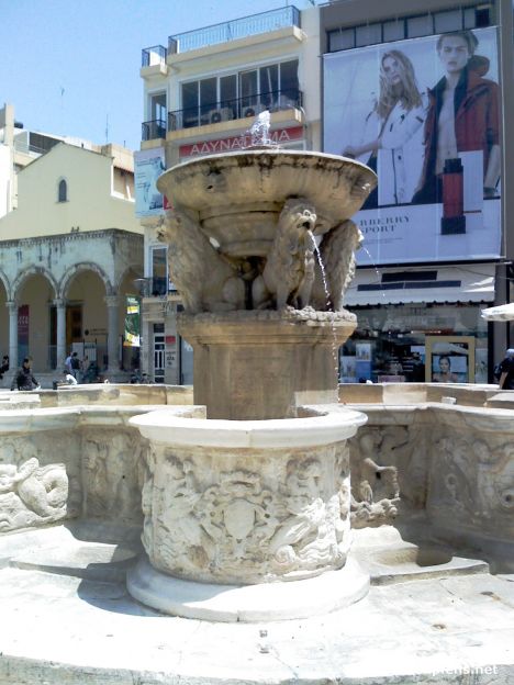 Postcard Morosini fountain.