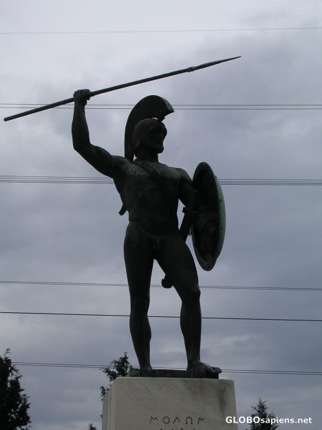 Postcard Leonidas Monument in Termopylae