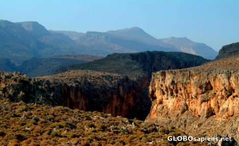 Postcard Xerokambos - canyons