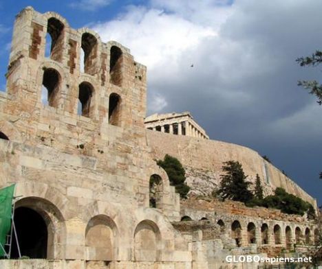Postcard Greek Ruins