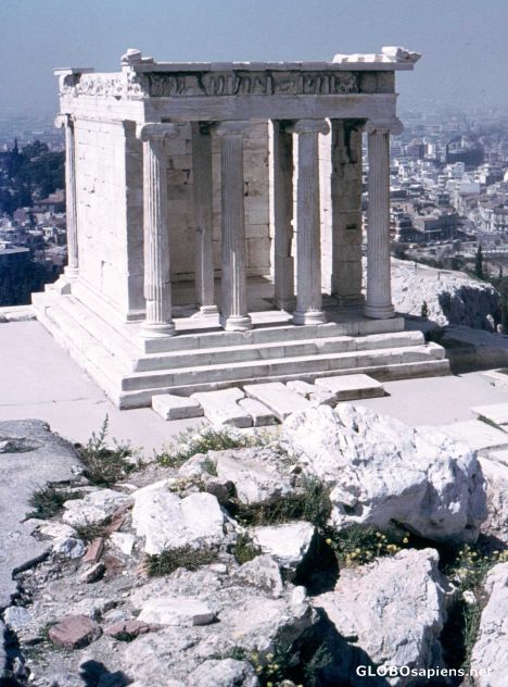 Postcard Athen, Akropolis