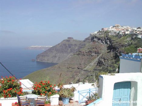 Postcard Santorini view