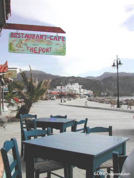 Postcard Cafe in Paleohora, Crete