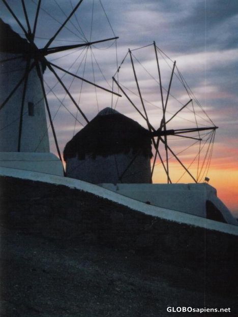 Postcard Sunset in Mykonos