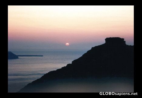 Postcard Sunset on Santorini