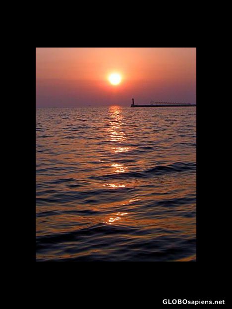 Postcard Sunset in Thessaloniki