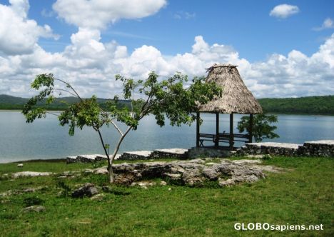 Postcard Yaxha Lake