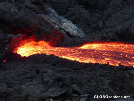 Postcard Lava at Pacaya Volcanoe.