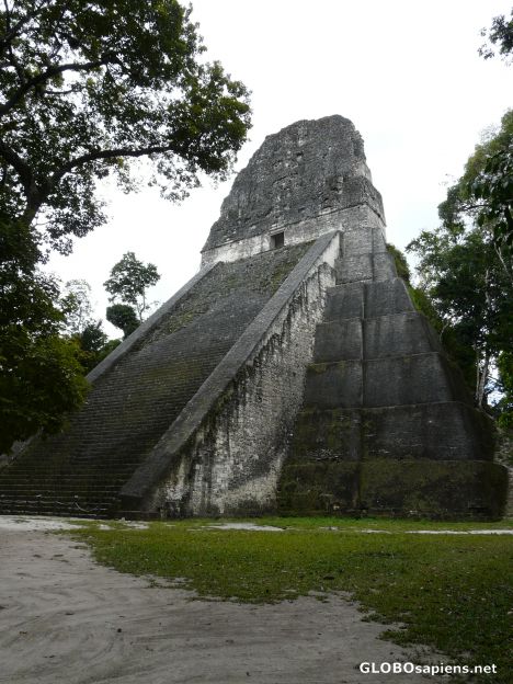 Postcard Temple V in Tikal.
