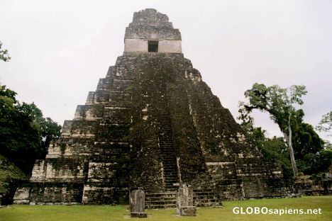Postcard Tikal - Maya Temple
