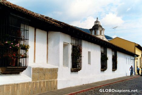 Postcard Antigua Guatemala - side street