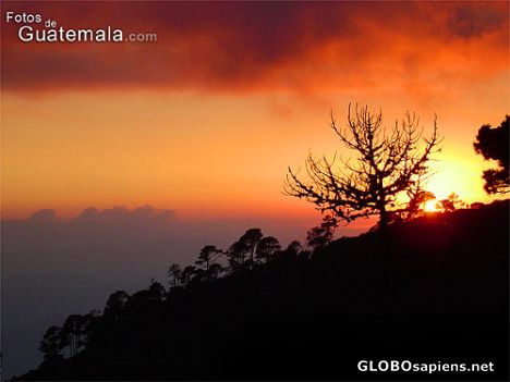 Postcard Sunset in Los Cuchumatanes