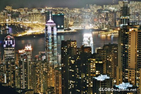 Postcard Hong Kong by Night series 2