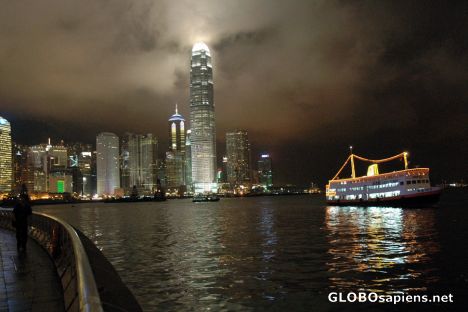 Postcard The Lights of Hong Kong  Harbour