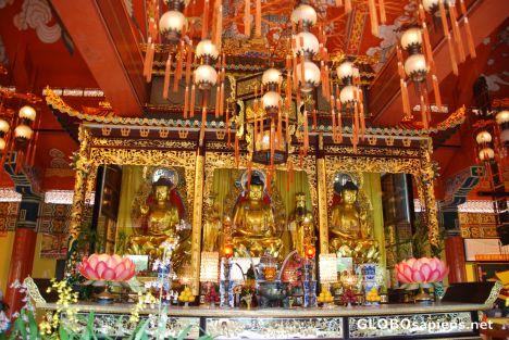 Postcard Inside Lantau island Temple