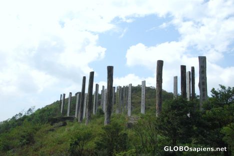 Postcard Lantau Trail memorial