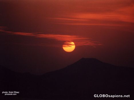 Postcard sunset from ocean park - hong-kong