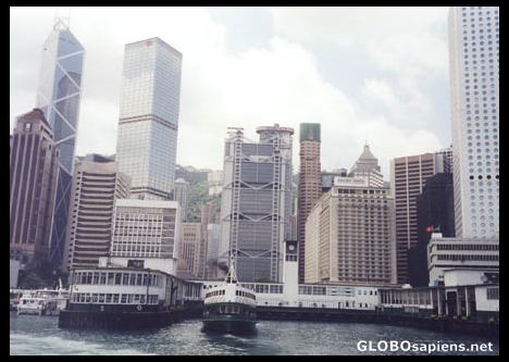 Postcard hong kong star ferry terminal