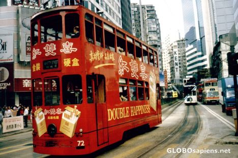 Postcard Honkong, Streetcar