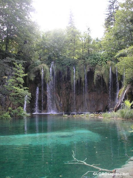 Postcard Plitvice lakes Falls